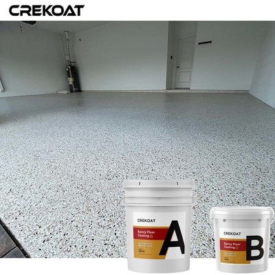Poliuretano de revestimento Polyaspartic dos flocos do assoalho claro da resina de cola Epoxy para assoalhos concretos