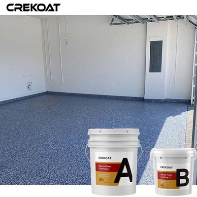 Assoalho colorido da resina de cola Epoxy dos flocos que reveste Grey Finishes de alto brilho