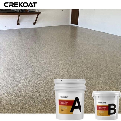 Assoalho colorido da resina de cola Epoxy dos flocos que reveste Grey Finishes de alto brilho
