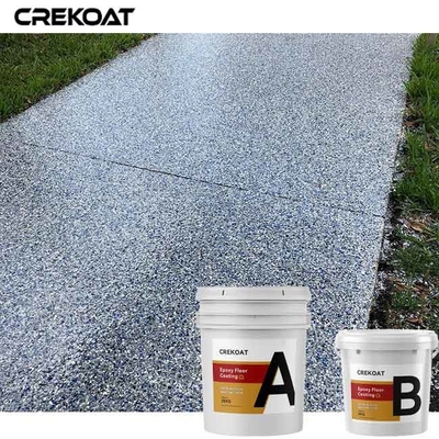 Revestimento transparente do assoalho da resina de cola Epoxy do sobretudo transmitido com Chip Flakes