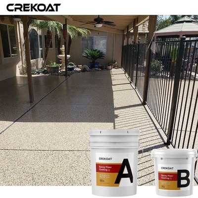 Assoalho resistente da resina de cola Epoxy do deslizamento que reveste Gray Color Flakes Concrete Paint
