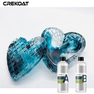Resina Epoxi Limpa de Baixo Odor Resistente aos UV para Arte de Resina com Pigmentos Metálicos