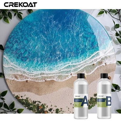 Resina de cola Epoxy clara do revestimento superior que derrama a bolha resistente UV livre