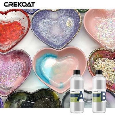 Artistic Clear Epoxy Resin Coat For Resin Characteristics Free Bubble Smooth Finish