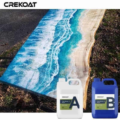 Artística Camada transparente Epoxi para balcões Pours Grand Designs Bubble Free