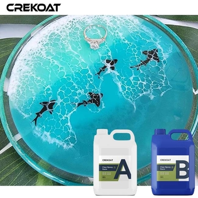 Epoxia de resina transparente e impressionante para artesanato alcança superfícies de vidro perfeitas