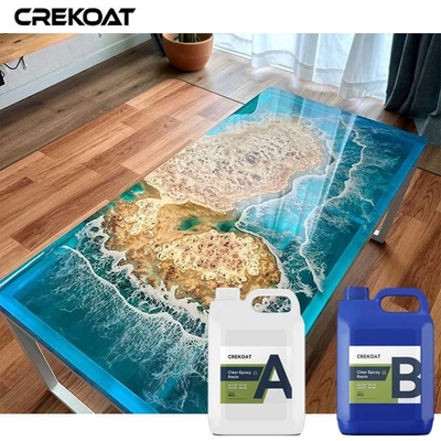 Profundos claros de moldação derramam a resina de cola Epoxy para tampos da mesa de madeira do contador da barra