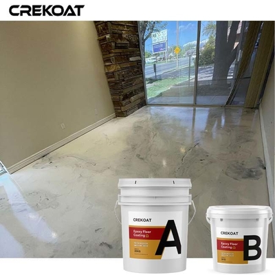 Brilho branco de revestimento do mármore do produto do efeito do assoalho metálico residencial da cola Epoxy