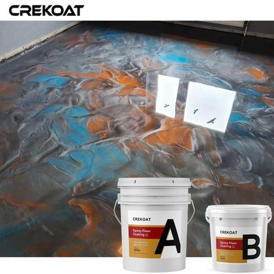 Assoalho metálico original da cola Epoxy que reveste a luz Pearlescent reflexiva