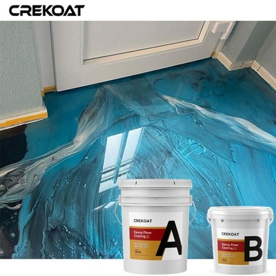 As cores de revestimento do assoalho metálico tridimensional da cola Epoxy prosperam nas áreas de tráfego altas que brilham a dureza
