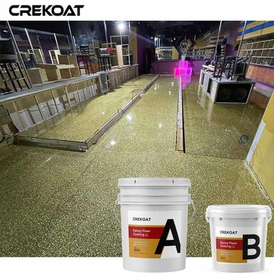 Assoalhos concretos de revestimento da cor do assoalho metálico brilhante da cola Epoxy dos flocos