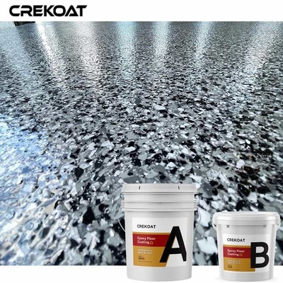 Assoalho azul de ligamento superior Durabilidade de mistura de revestimento Natural De Foaming da cola Epoxy do floco
