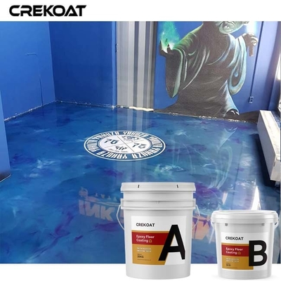 Revestimento metálico concreto novo do assoalho da cola Epoxy para o banheiro do quarto da cozinha