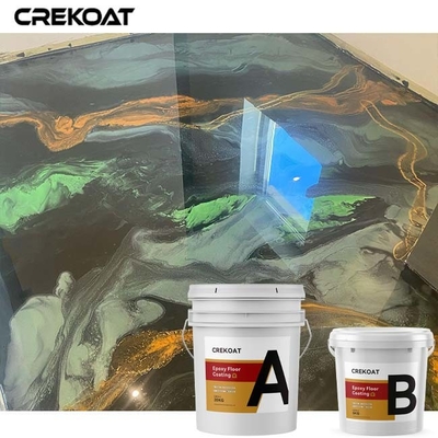 Assoalho metálico original da cola Epoxy que reveste a luz Pearlescent reflexiva
