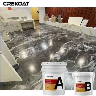 Assoalho metálico residencial da cola Epoxy que reveste o revestimento concreto decorativo