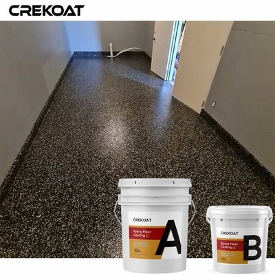 As áreas comerciais pintam Chip Epoxy Floor Coating With que mistura flocos decorativos