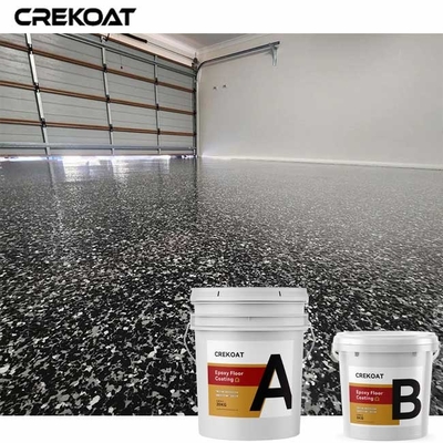 Revestimento do assoalho do floco da cola Epoxy das garagens composto da resina de cola Epoxy colorida