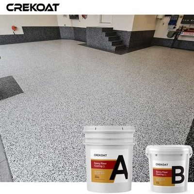Revestimento comercial do assoalho do floco da cola Epoxy na garagem da loja do escritório