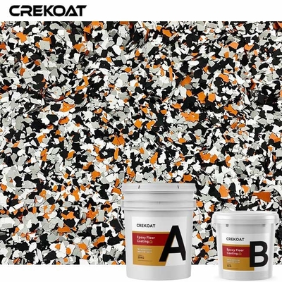 A variedade de revestimento da textura do assoalho de alto brilho da cola Epoxy do sistema do floco cria uma superfície brilhante