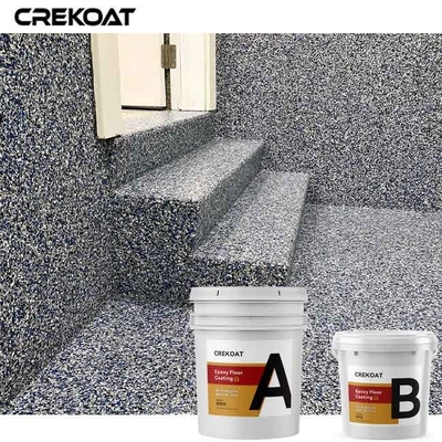 Resistência sísmica As cores do revestimento do piso em flocos epoxios mantêm a vitalidade ao longo do tempo Baixo COV