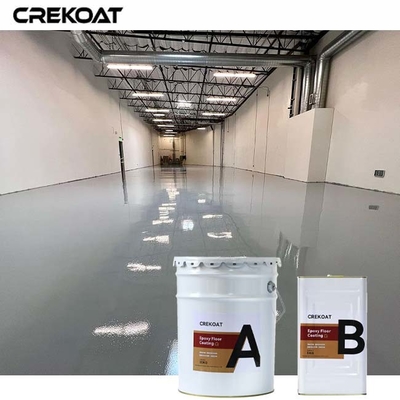 Revestimento industrial de piso epoxi transparente auto-nivelado com flocos de vinil decorativos