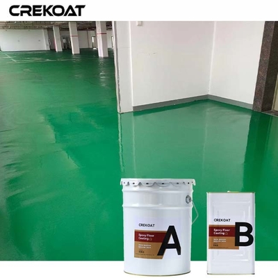Sistema de revestimento industrial de piso epoxi durável combina resina epoxi com quartzo