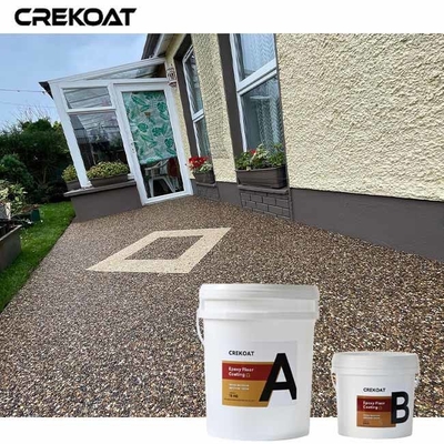 Pedra resistente aos raios UV Epoxi Driveway Pedras naturais brilhantes para durabilidade ao ar livre