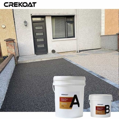 Sistema de piso decorativo de pedra epóxi de pedregulho antiderrapante para vias de entrada