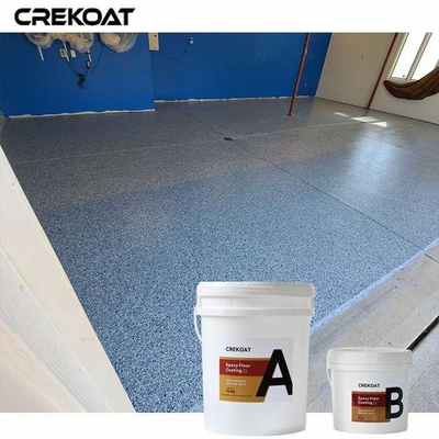 Sistemas híbridos Floor de garagem de epoxi em flocos Ombining Epoxi com flocos metálicos