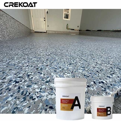 Alta resistência à compressão Revestimento de piso em flocos Superfície texturizada por epoxi para melhor aderência