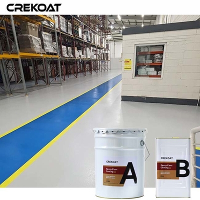 Revestimento industrial de piso epoxi resistente ao tráfego de empilhadeiras equipamento pesado