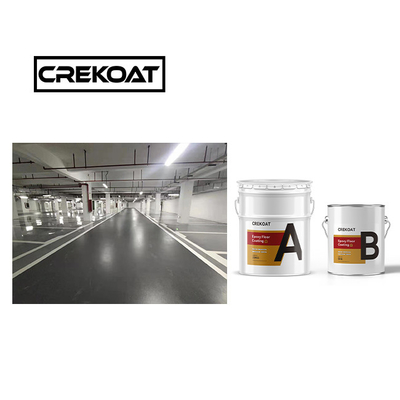 Visibilidade Pintura de piso epoxi cinza Vertida Top Coat Revestimentos de concreto Força