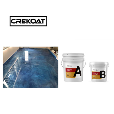 Pintura de piso epoxi impermeável cristalina 1 mm Antiderrapante Revestimento epoxi zero COV