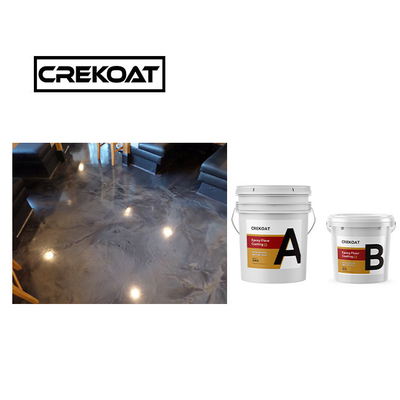 Nacreous High Gloss Metallic Epoxy Floor Coating Estabilidade de aparência exótica