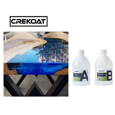 A resina de cola Epoxy contínua de 100% derrama profundamente a carcaça para a arte de madeira da tabela