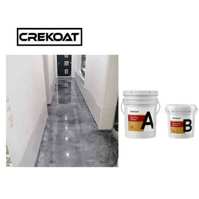 Assoalho metálico durável da cola Epoxy que reveste o anti risco Grey Color