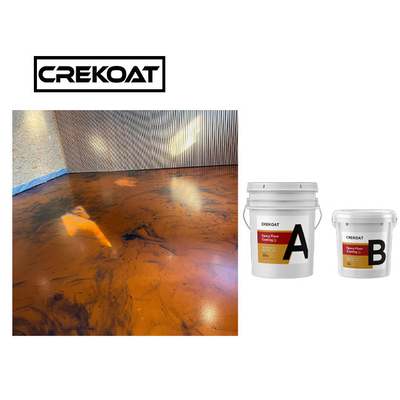 Do revestimento poli contínuo da resina de cola Epoxy de 100% sistema metálico do assoalho da cola Epoxy