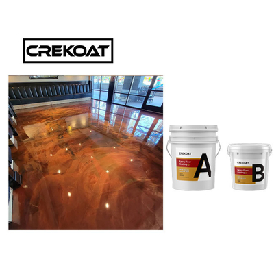 Assoalho metálico resistente ao calor Nonslip da garagem da cola Epoxy de alto brilho