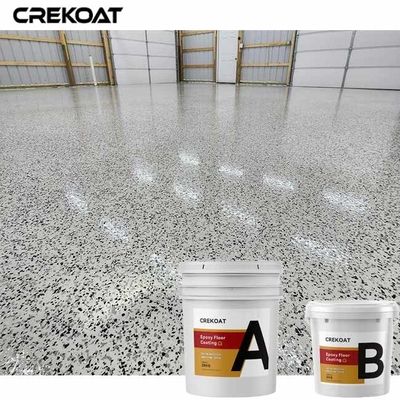 Anti revestimento da resina de cola Epoxy da garagem do revestimento da cola Epoxy do floco do deslizamento com flocos