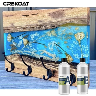 Viscosidade alta de Crystal Clear Epoxy Resin Topcoat que cura-se rapidamente para ofícios