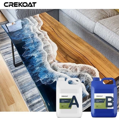 Resina Epoxídica de 2 Partes Cristalina Resina Vertiginosa para Mesa