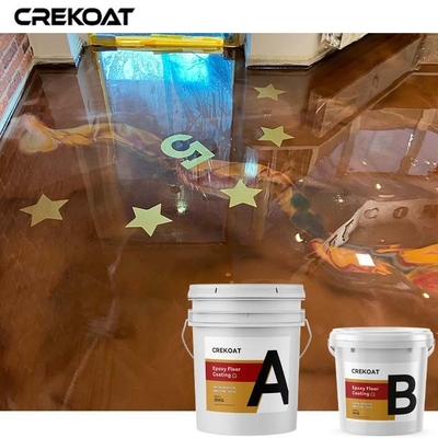 Revestimento metálico concreto industrial do assoalho da cola Epoxy com resina e pigmentos