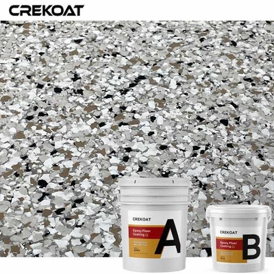 Revestimento de mistura de alto brilho do assoalho do floco da cola Epoxy da cor para facilidades dos aviões dos hangares