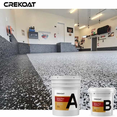 Revestimento do assoalho do floco da cola Epoxy das garagens composto da resina de cola Epoxy colorida