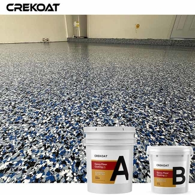 Revestimento comercial do assoalho do floco da cola Epoxy na garagem da loja do escritório