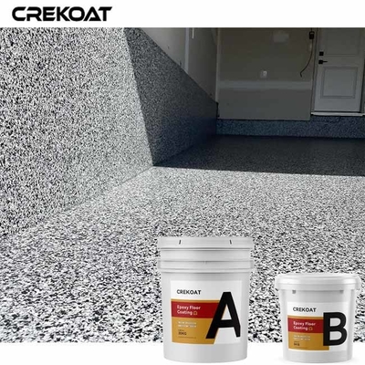 Pintura de revestimento do assoalho duradouro do floco da cola Epoxy com Grey Color Chips