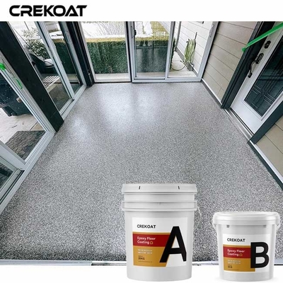 Revestimento do assoalho do floco da cola Epoxy da resistência do deslizamento para garagens das salas de exposições