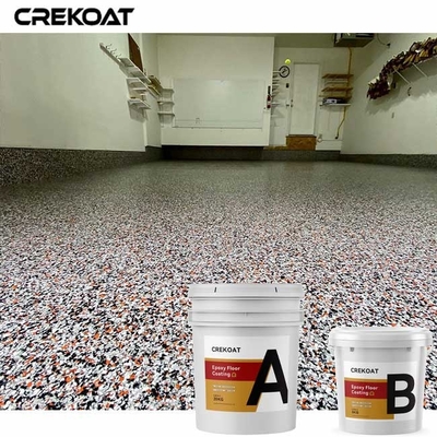 Revestimento do assoalho de Polyaspartic do floco da cor para alto - áreas de tráfego