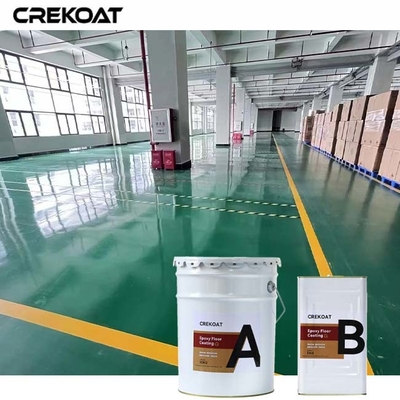 Revestimento industrial de piso epoxi resistente aos raios UV que mantém a cor e a integridade na luz solar