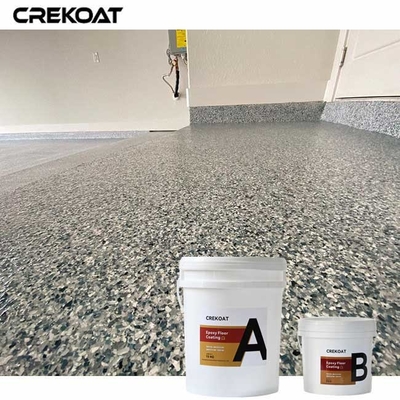 Eixo de aplicação para piso de garagem Flake Epoxy para ambientes com tráfego intenso